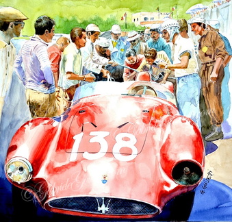 8-Maserati A6GCS  ,  Vaccarella Targa Florio 1959